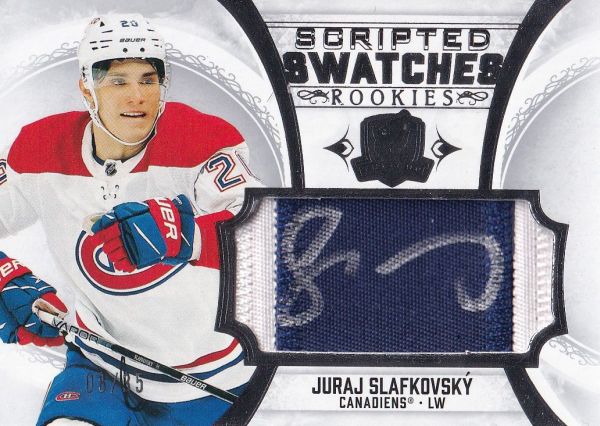 AUTO RC patch karta JURAJ SLAFKOVSKÝ 22-23 UD The CUP Scripted Swatches Rookies /35